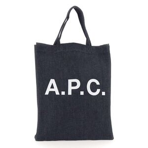 A.P.C. Bag Lou Mini Anses Japanese Denim Tote Indigo Blue